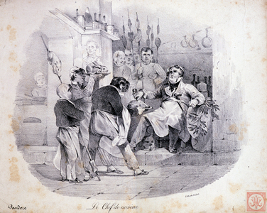 The chef - lithography, deb. 19th century