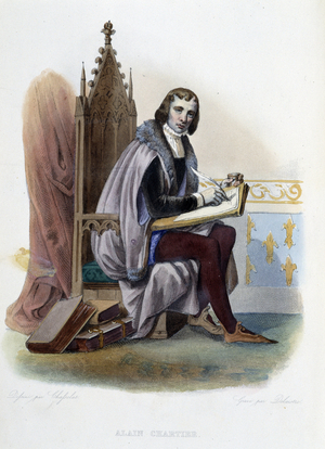 Alain Chartier (1385-1430) French poet- in “” Le Plutarque francais””, by Mennechet, Paris, 1844-47