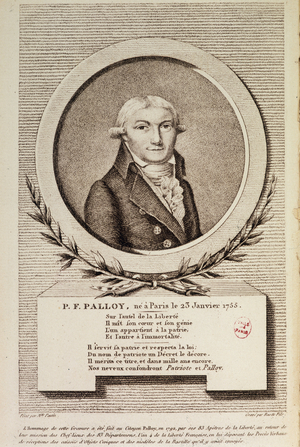 Portrait of Pierre-Francois (Pierre Francois) Palloy (1755-1835), dit le Patriote (who sold the paves of Chateau de la Bastille after the demolition in 1789).