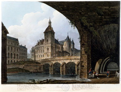 Paris: Le Pont au Change - in “” Paris vu par J.C. Mats”, ed. Miller, London, 1806