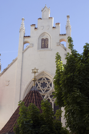 Synagogue Maisel Josefov district in Prague, Czech Republic.