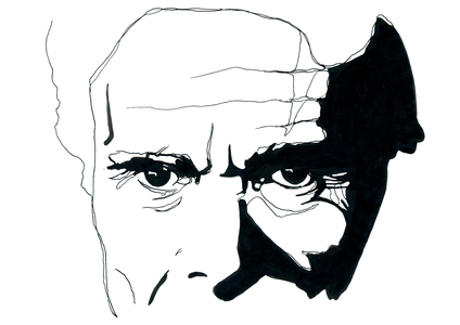 Portrait of Italian writer and director Pier Paolo Pasolini (Portrait of Italian writer and director Pier Paolo Pasolini)