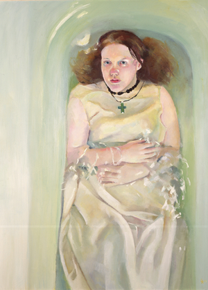 Girl in bath, 2004 (oil on canvas)
