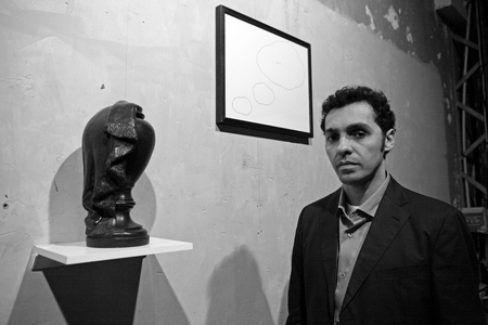 Portrait of Jose Damasceno, a Bresilian artist, during the opening of his exhibition at the Espace Topographique de l'Art in Paris, as part of the Festival d'Autumn, November 15, 2008.