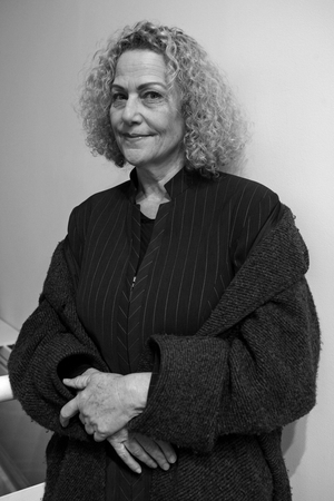 Portrait of Penny Yassour, Israeli artist. Opening of the exhibition A Fleur de Peau II, Drawing has the test. Galerie Eric Dupont in Paris on January 10, 2009.