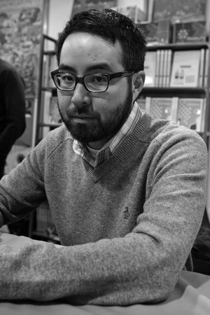 Portrait of Adrian Tomine, American cartoonist. 36th Angouleme International Film Festival 2009.