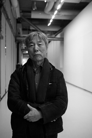 Portrait of Lee Ufan, Coreen artist. Presentation of the Aurelie Nemours Award to Helmut Federle. Centre Georges Pompidou in Paris on 27 January 2009.