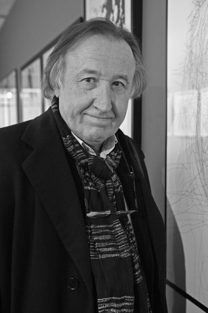 Portrait of Jean-Francois Balmer (Jean Francois), Swiss actor. Opening of the Salon du Draw Contemporain in Paris on March 25, 2009.