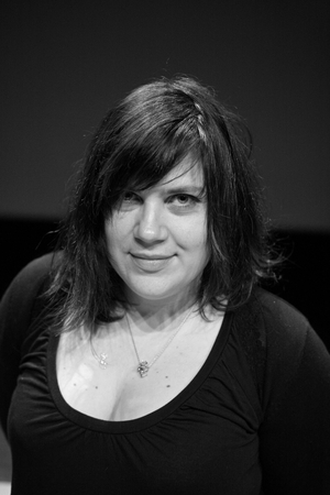 Portrait of Barbara Canepa, Italian scenarist. 34th International Cartoon Festival in Angouleme 2007.