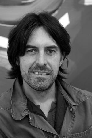 Portrait of Franck Chalendard, French painter. Opening of the exhibition Franck Chalendard. Galerie Bernard Ceysson in Paris on September 5, 2009.