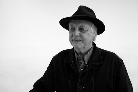 Portrait of Jean-Michel Meurice (Jean Michel), filmmaker and painter, at the Musee Rodin in Paris in 2007.
