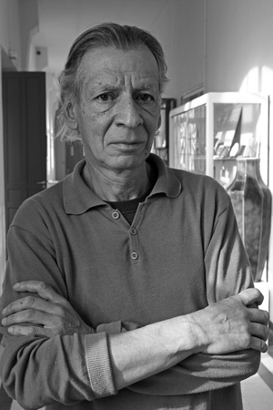 Portrait of Gustavo Perez, Mexican ceramist, in residence at the National Manufacture of Sevres. October 3, 2008.