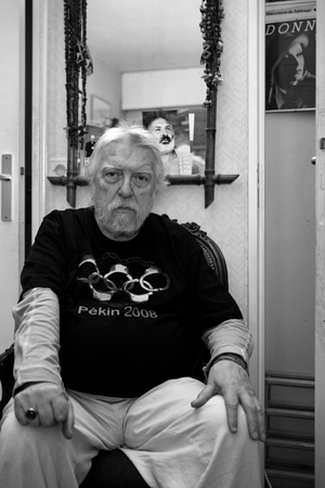 Portrait of Joseph Julien Guglielmi, poet, in his office in Paris in 2008.