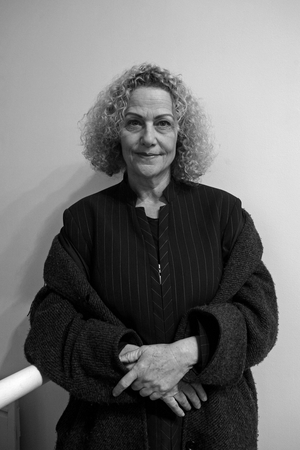 Portrait of Penny Yassour, Israeli artist. Opening of the exhibition A Fleur de Peau II, Drawing has the test. Galerie Eric Dupont in Paris on January 10, 2009.