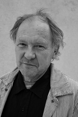 Portrait of Daniel Pontoreau, French sculptor. Opening of La Force de l'Art 02 (triennale de l'art en France), Paris, April 23, 2009.
