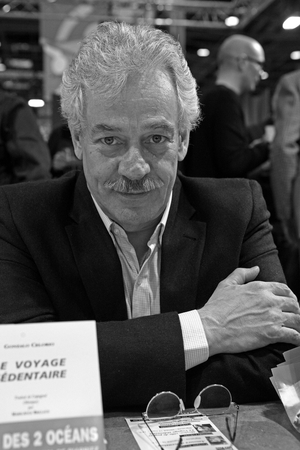Portrait of Gonzalo Celorio, Mexican writer, Paris Book Fair, 2009.