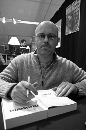 Portrait of Giacomo Nanni, Italian cartoonist. 36th Angouleme International Film Festival 2009.