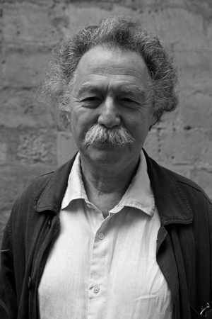 Portrait of Janos Ber, Hungarian painter. Opening of the exhibition Gilles Altieri. Old Temple Gallery. Paris on 28 May 2009.