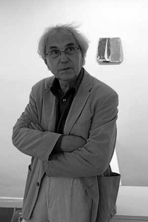 Portrait of Daniel Pandini, French painter. Pandini Exhibition. Galerie Cour Carree in Paris on September 10, 2009.