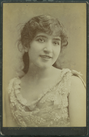 A Portrait of a Young Actress and Singer of the Variety Theatre Miss Baretti, 1890