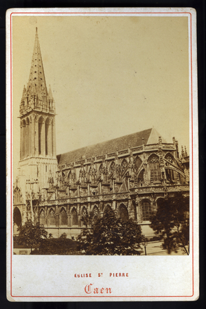 France, Lower Normandy, Calvados (14), Caen: Church Saint Pierre de Caen, 1885