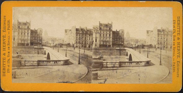 France, Ile-de-France, Paris (75): The Louis Philippe Bridge, 1865