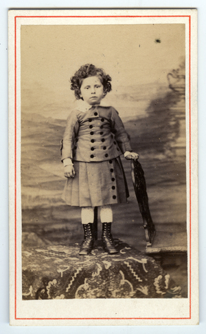 Chatellerault, Vienne (86), Poitou Charentes, France, Portrait of a child in the studio, 1865, Mademoiselle Buvais