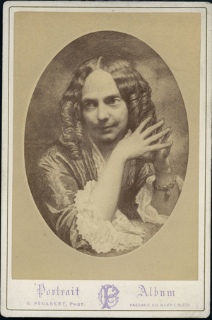 France, Ile-de-France, Paris (75): Photography of an engraving representing an aristocrat, 1870