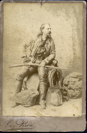 France, Ile-de-France, Paris (75): portrait of the famous William Frederick Cody dit Buffalo Bill (1846-1917), 1870