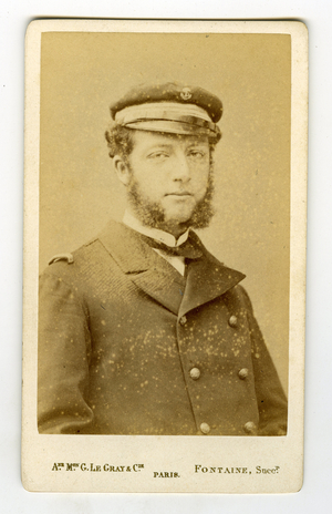 France, Portrait in uniform of Marine of the Duke of Penthievre (Pierre d'Orleans, 1845-1919), 1860