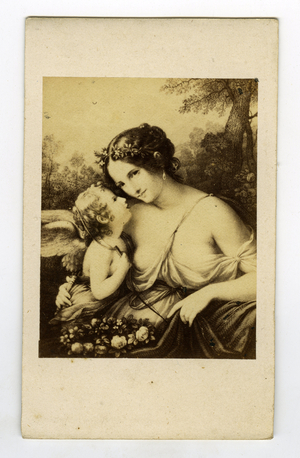 Venice, Italy, Painting of a Woman and Her Child, 1860