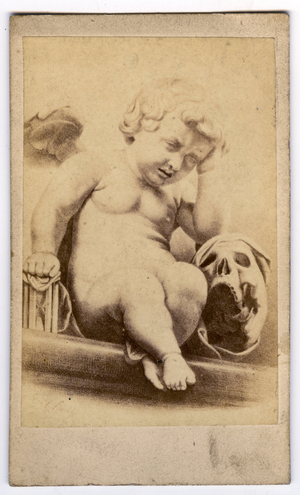 France, Angelot with a skull's head, 1863