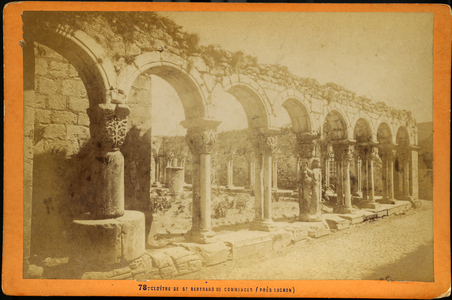 France, Midi-Pyrenees, Haute-Garonne (31), Saint Bertrand de Comminges: The cloitre of the abbey of Saint Bertrand de Comminges, 1865