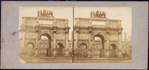 France, Ile-de-France, Paris (75): Arc de triomphe du Carrousel, 1855
