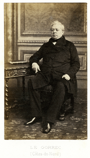 France, Brittany, Cotes-d'Armor (Cotes d'Armor) (22): Portrait of Claude Jean Marie Le Gorrec (1800-1868), Depute of the Cotes-du-Nord (Cotes du Nord)