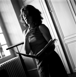 Portrait of Caroline Casadesus (born 1962), French soprano, Corbigny, 2002.