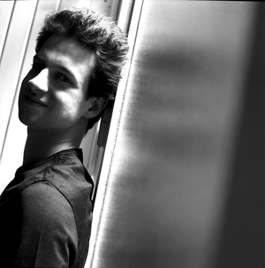 Portrait of Bertrand Chamaillou, pianist, Paris, July 2006.