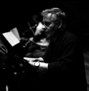 Portrait of Stephen Kovacevich (born 1940), American pianist.