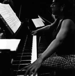 Portrait of Elena Bashkirova, Russian pianist, Chambery, 2003.