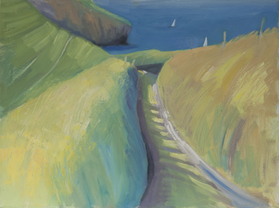 Coastal Path, 1996 (oil on canvas)