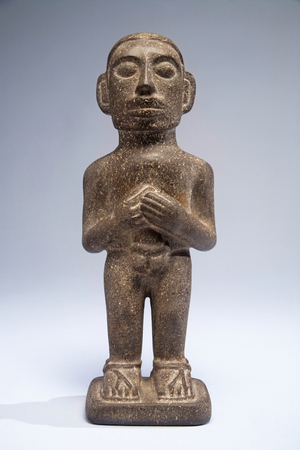 Male figure, Central Valley, Mexico, c.1350-1550 (basalt)