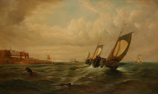 Seascape (oil on canvas)