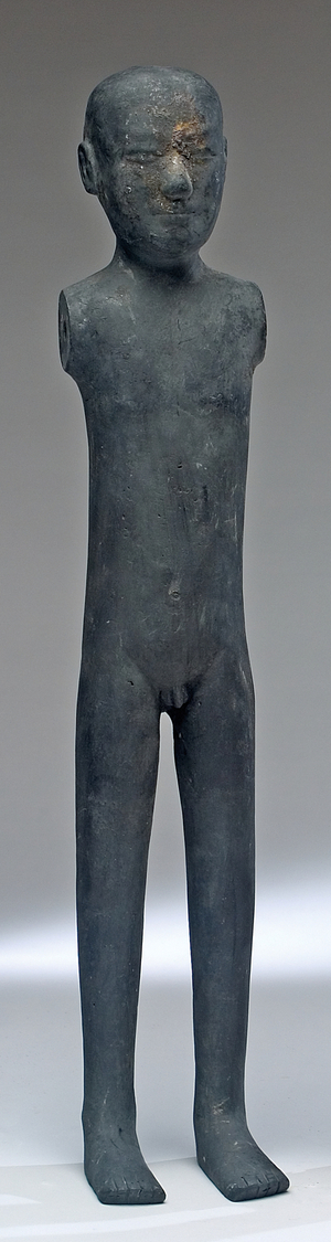 Charcoal stick figure, c.150 BC (pottery & pigment)
