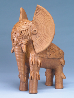 Buti Ram Kumhar family elephant (terracotta)