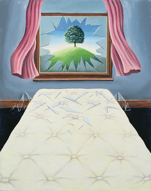 Broken Glass (oil on canvas)