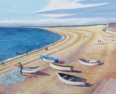 The Chesil Fleet, 2000 (oil on board)