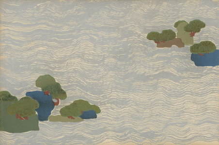 Pine islands in a silver sea, from a Chigusa (A Thousand Grasses) series, 1903 (woodblock print)