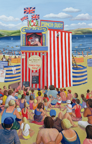 Punch and Judy, 1999 (oil on canvas)