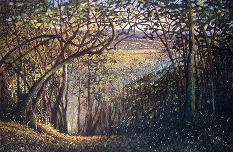 Adcombe Wood, 2005 (tempera on canvas)