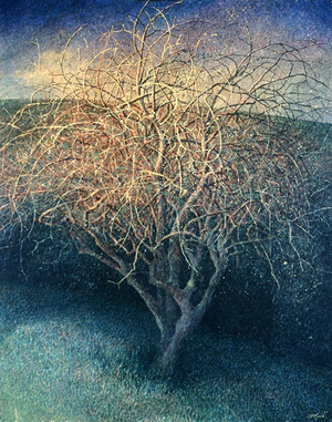 Apple Tree, Dawn, 2001 (tempera on canvas)